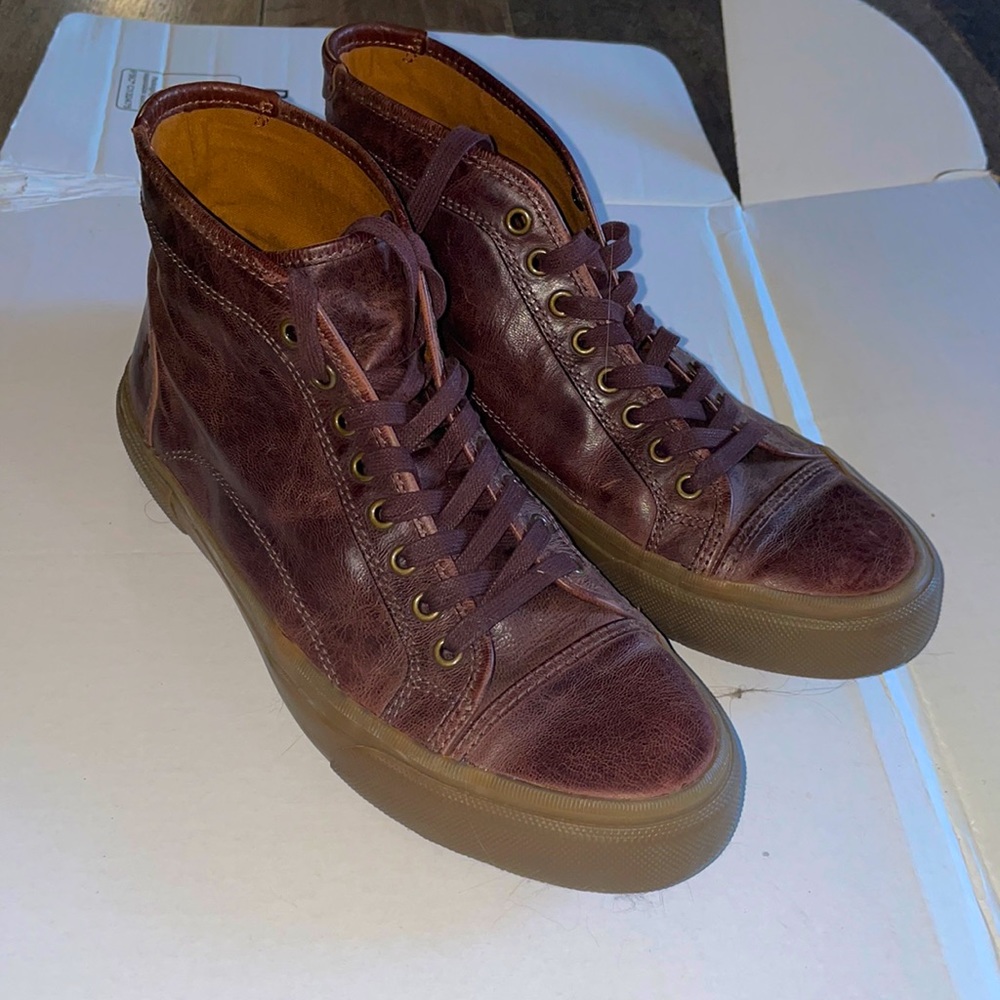Mens 10 inch Special FRYE shoes, top grade leather